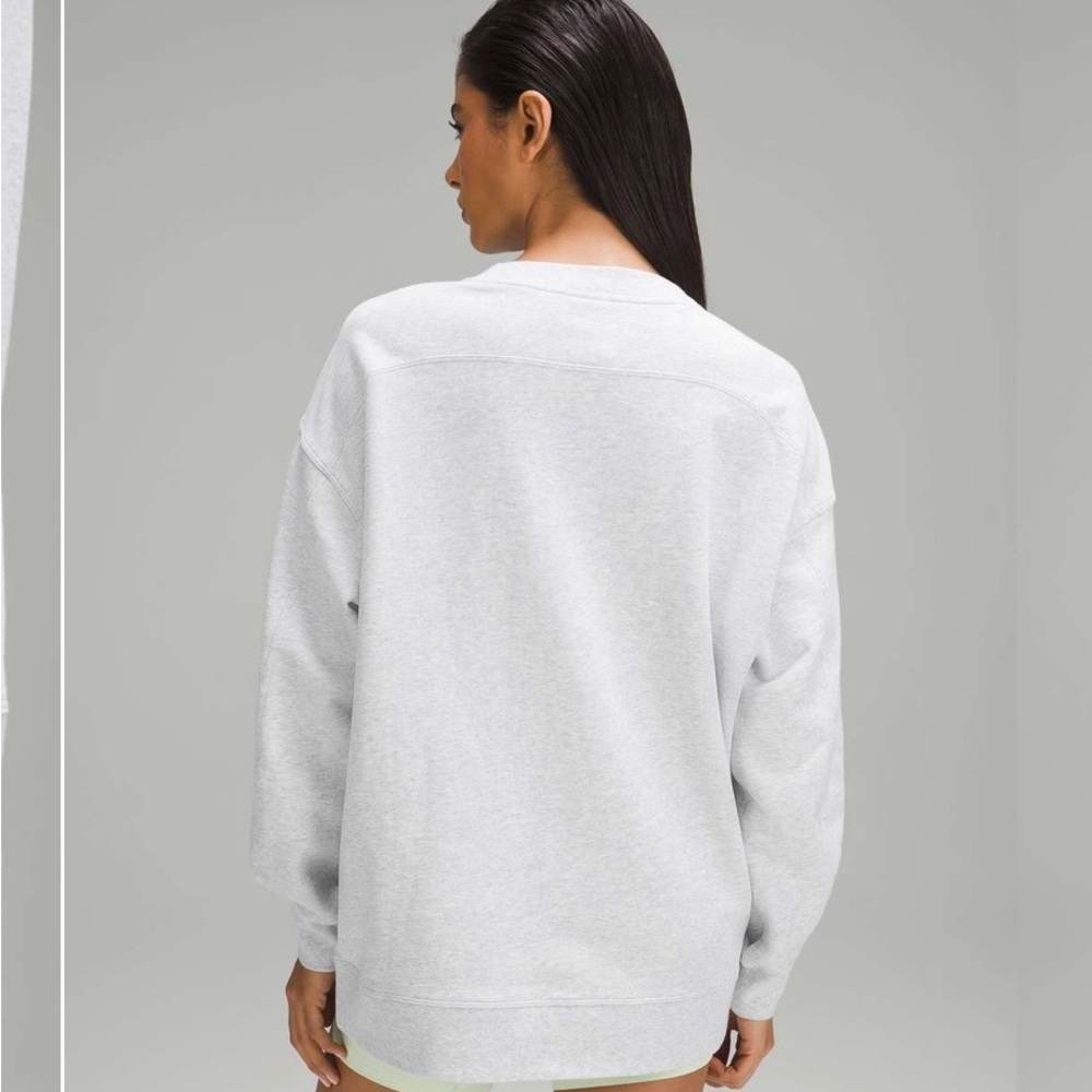Lululemon Athletica Light Gray Crew Neck Sweater - Picture 3 of 4